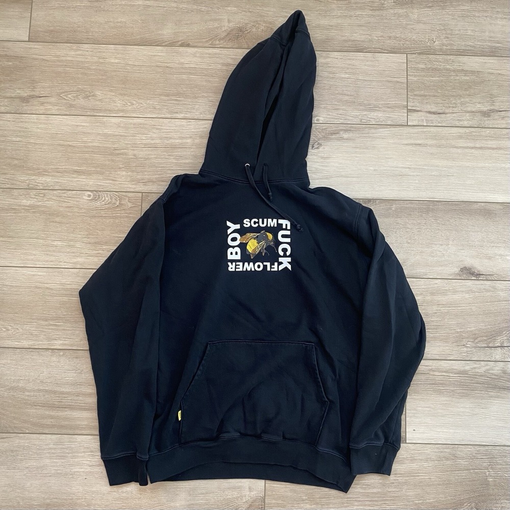 Golf Wang Flower Boy Scum Bee Black Hoodie Adult Size Large Tyler The Creator